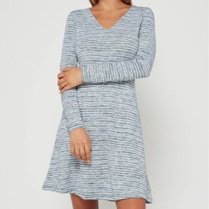 Gap Factory Softspun Long Sleeve Fit & Flare Dress
